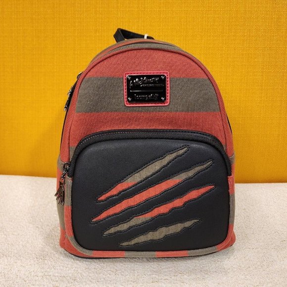 Loungefly Freddy Krueger Nightmare on Elm Street Sweater Mini Backpack NEW - Picture 2 of 12